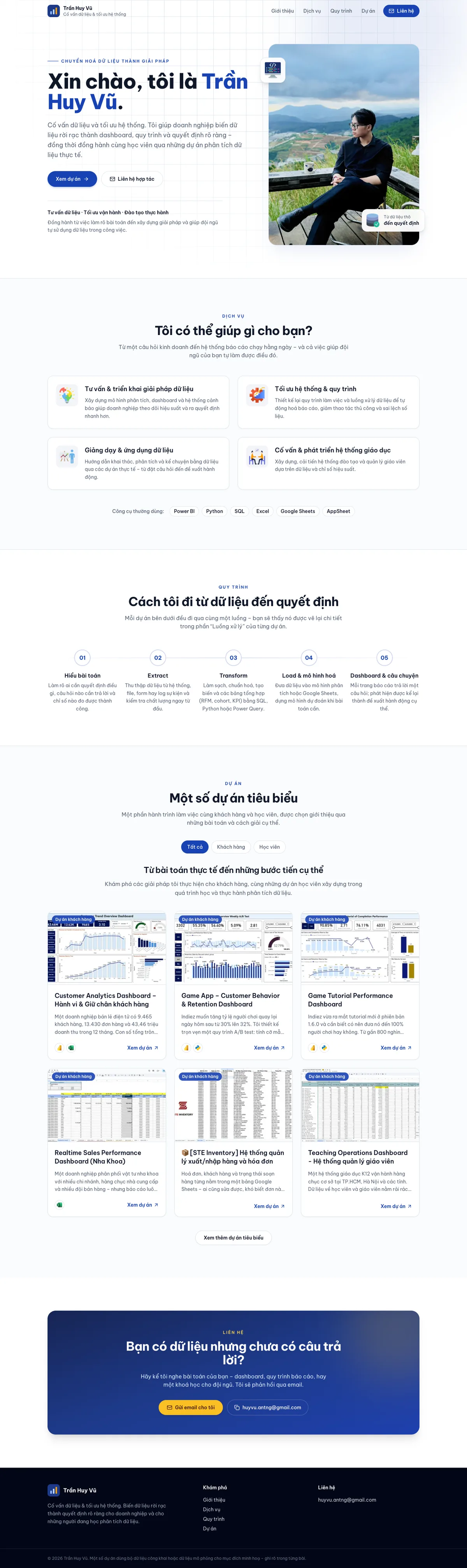 Trần Huy Vũ homepage